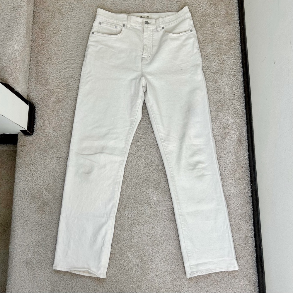 Madewell 90s Straight Jeans in Off-white